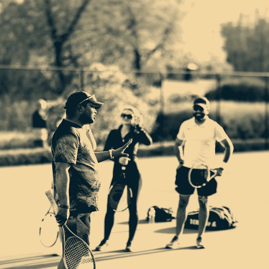 A coach talking a group through the next drill